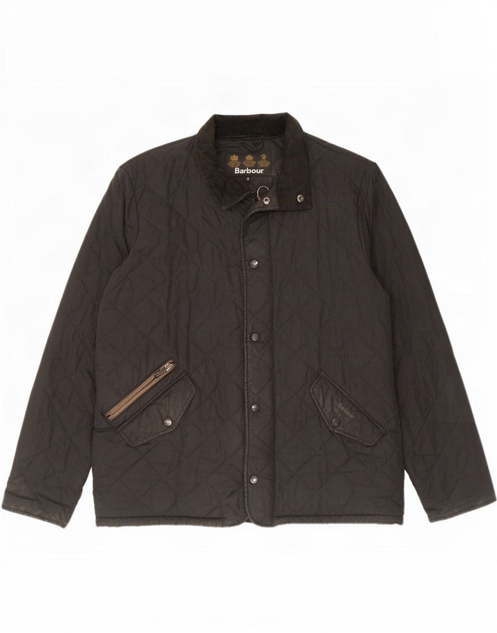Giacca trapuntata da uomo Barbour UK 36 piccola nera