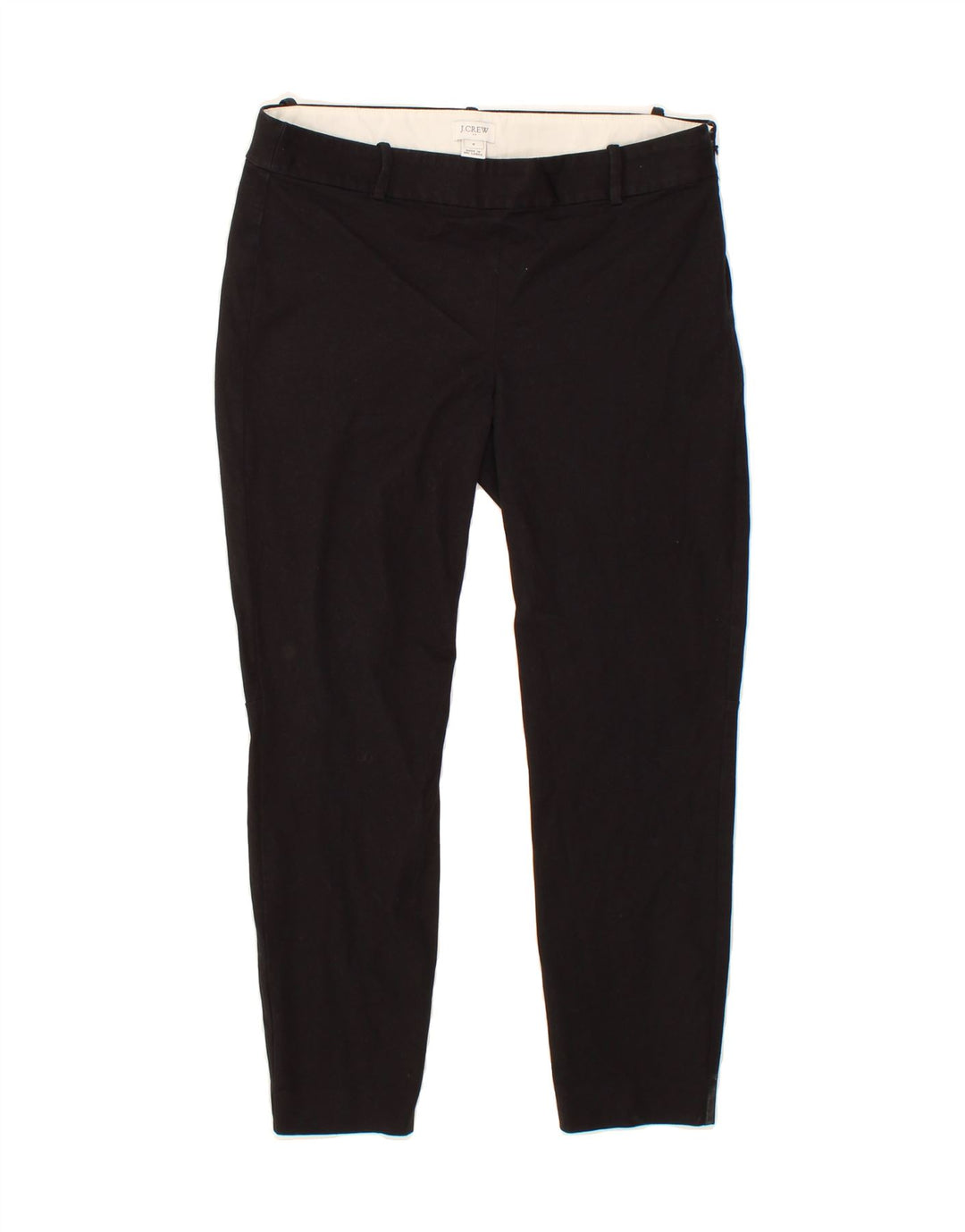 J. CREW Womens Slim Cropped Trousers US 8 Medium W30 L25 Black Cotton Vintage J. Crew and Second-Hand J. Crew from Messina Hembry 