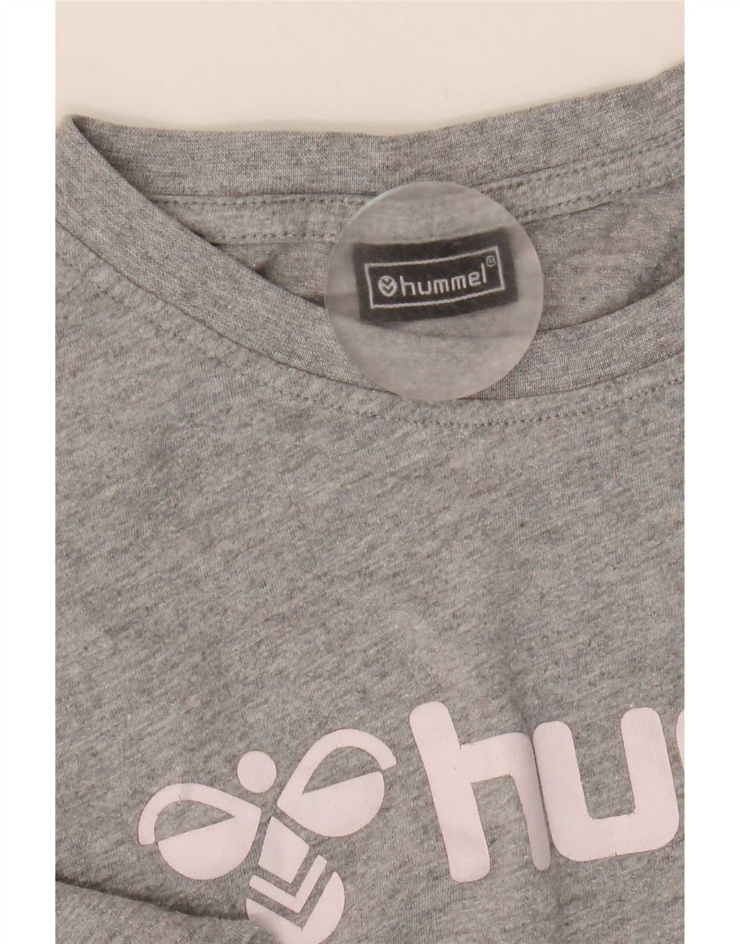 T-shirt grafica da uomo Hummel Top in cotone chiazzato grigio medio