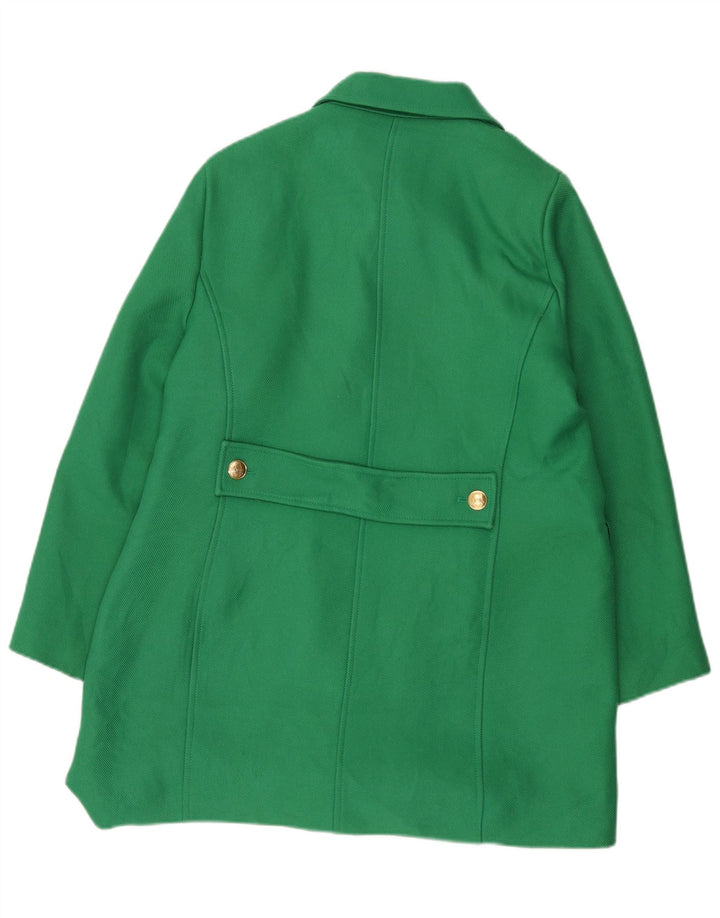 Cappotto doppiopetto da donna Zara UK 18 XL verde poliestere
