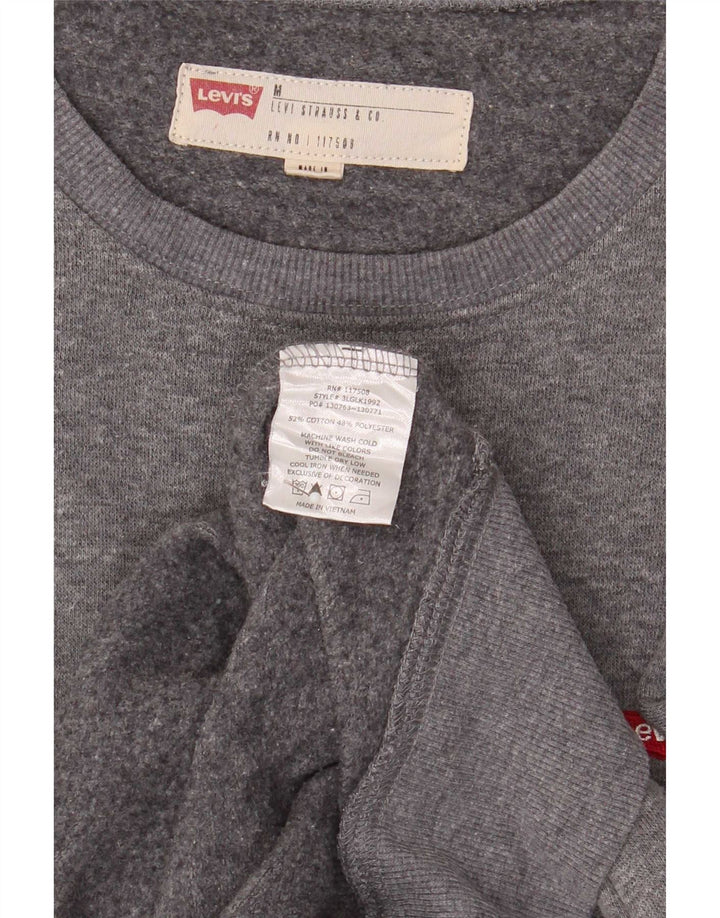 Felpa da uomo Levi's in cotone grigio medio