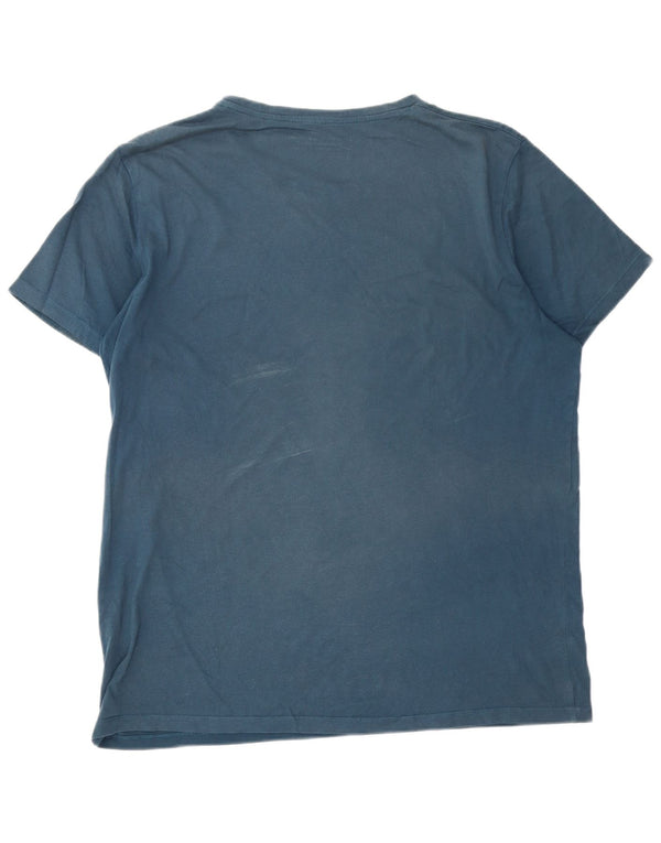T-shirt grafica da uomo Jack & Jones Top 2XL cotone blu navy