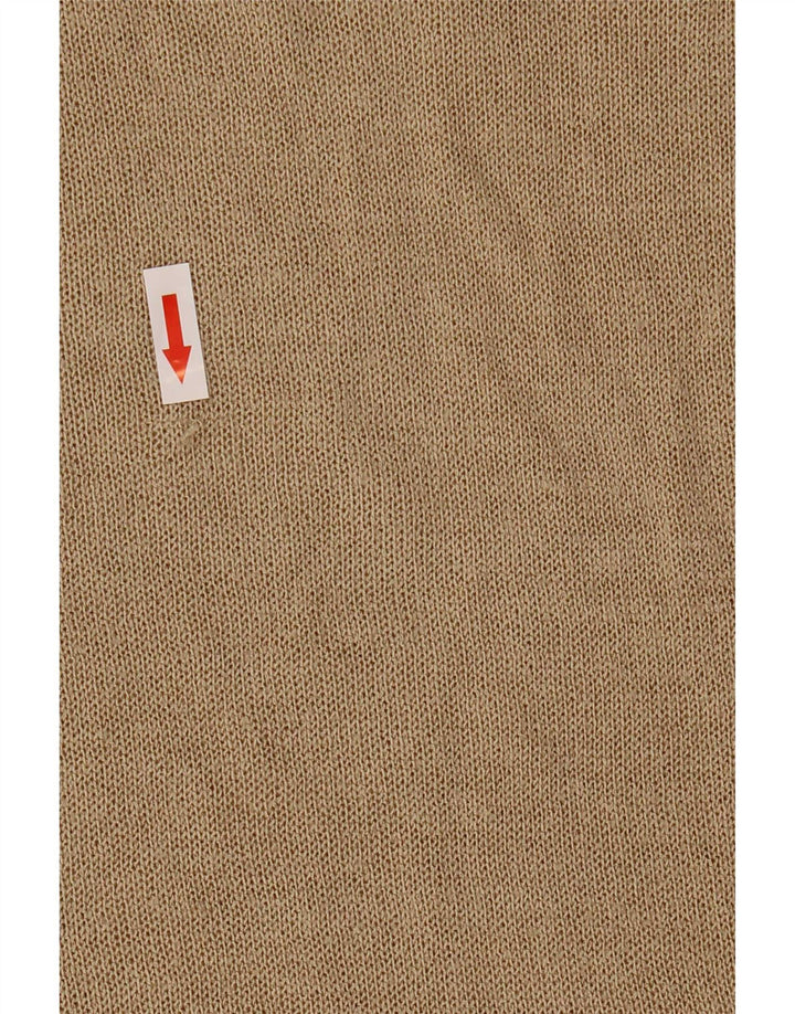 Top Zara da donna a maniche lunghe UK 14 Acrilico beige medio
