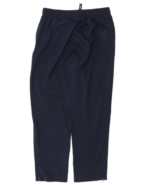 Pantaloni da tuta da uomo Adidas Large in poliestere blu navy