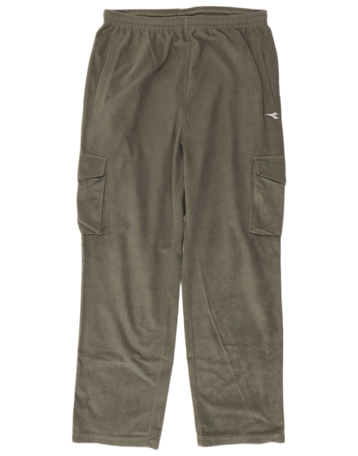 Pantaloni da tuta cargo da uomo Diadora XL poliestere kaki
