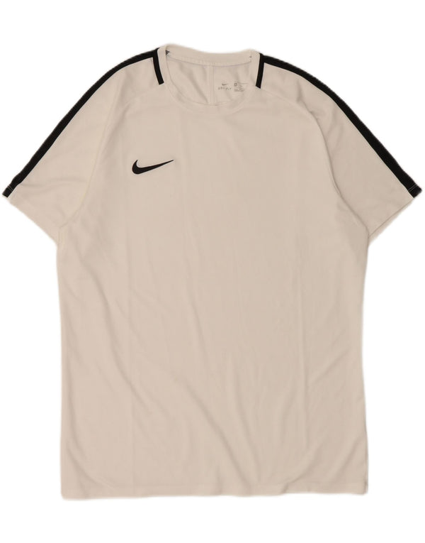 T-shirt Nike Dri Fit da uomo XL bianca color block