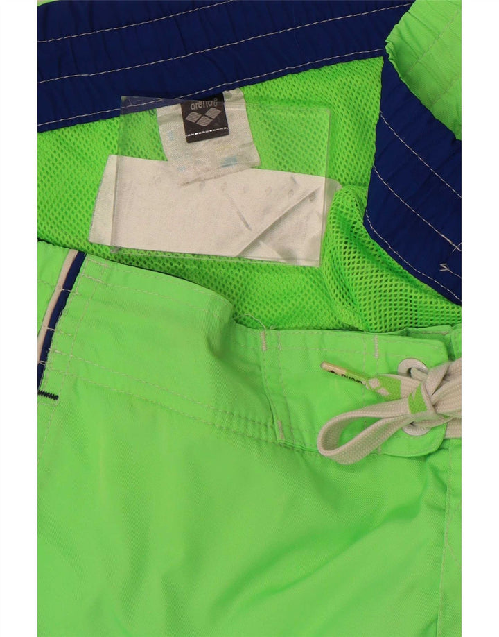 Pantaloncini da bagno da uomo Arena in poliestere verde medio