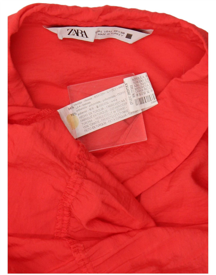 Abito basic da donna Zara UK 16 grande viscosa arancione