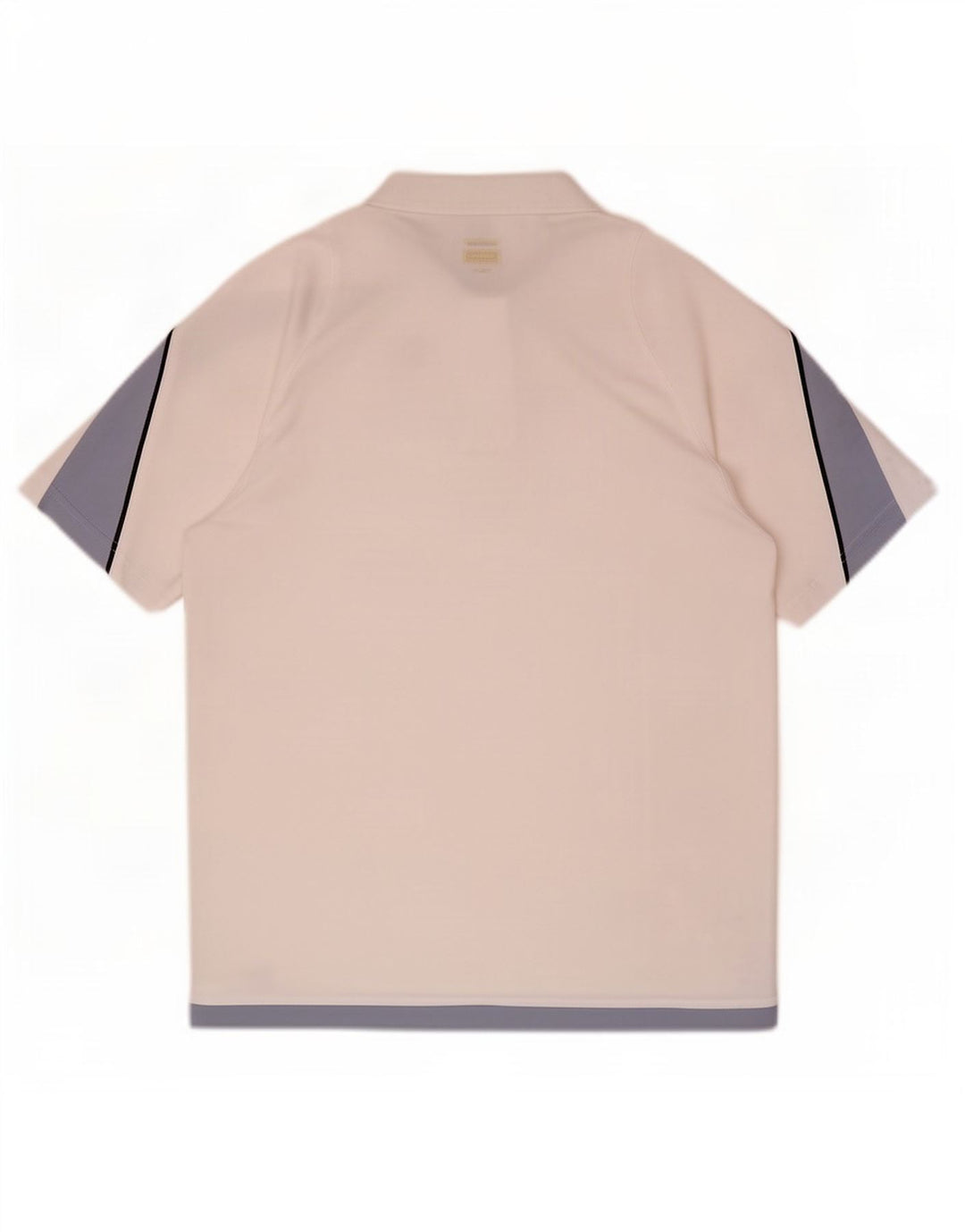 Polo Reebok da uomo grande in poliestere color block bianco