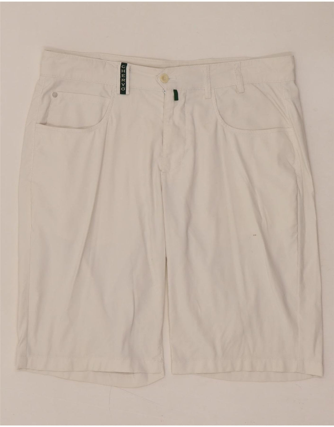 Pantaloncini casual da uomo CHERVO IT 50 Large W34 Bianco Poliammide