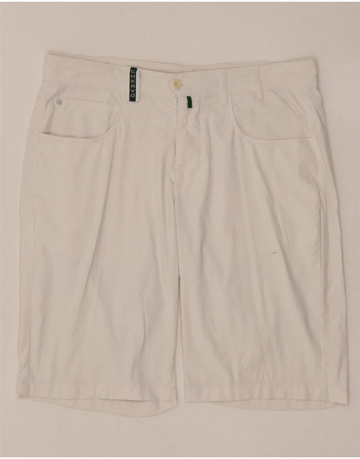 Pantaloncini casual da uomo CHERVO IT 50 Large W34 Bianco Poliammide