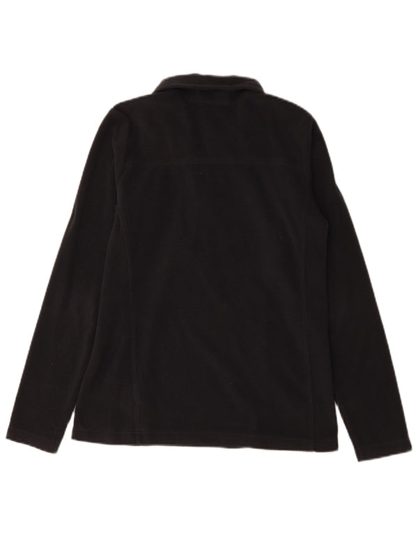 Maglione in pile Columbia da donna con collo e zip UK 6 XS poliestere nero