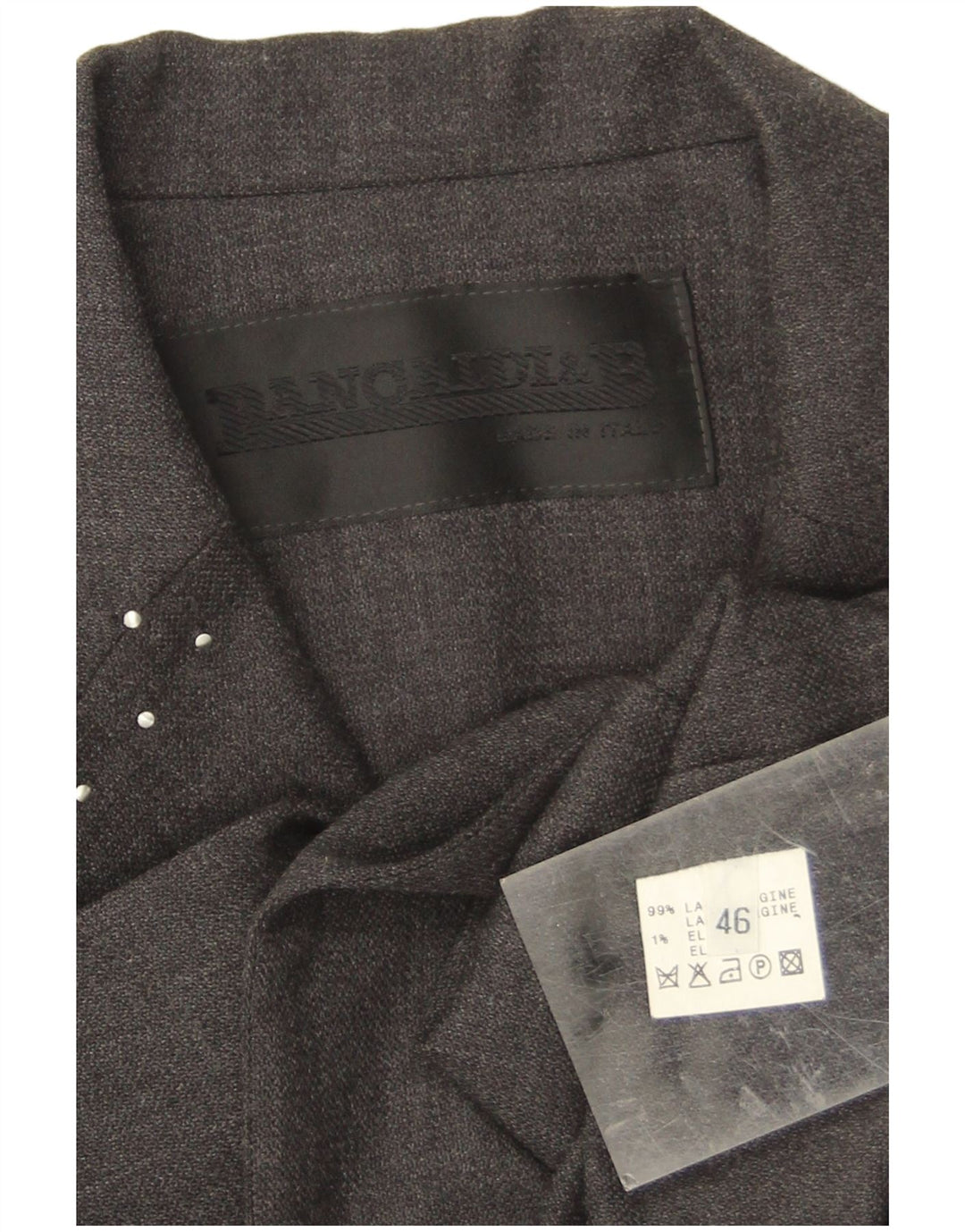 Giacca Blazer Aperta Donna Pancaldi&B IT 46 Large Grigio Lana Vergine