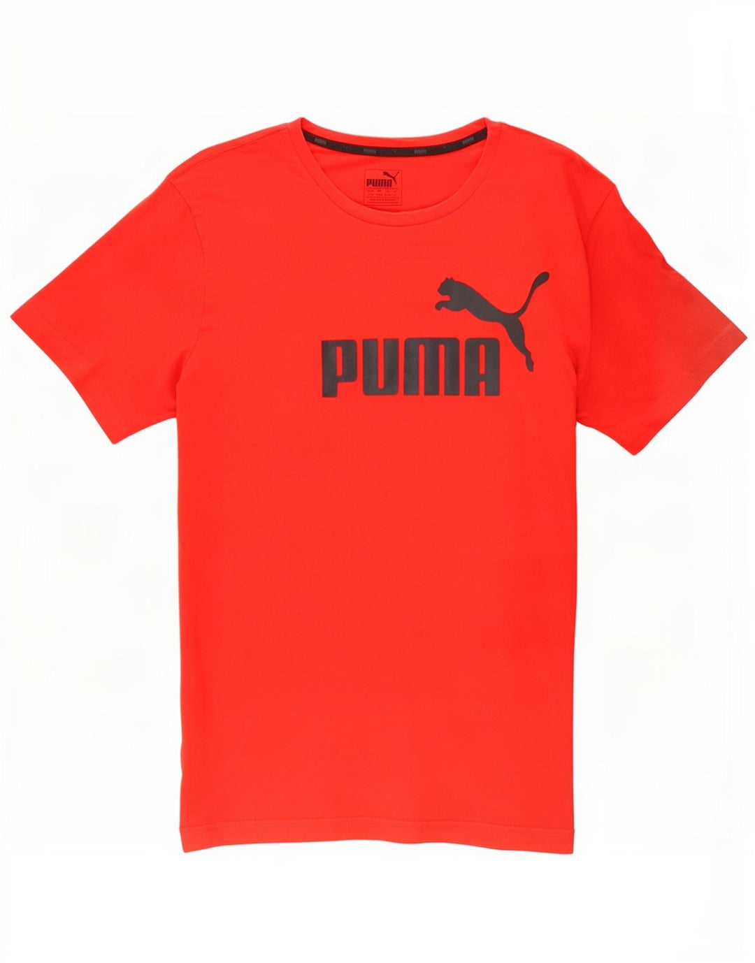 T-shirt grafica da uomo Puma Top grande in cotone rosso