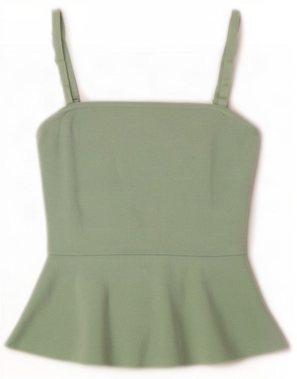 Canottiera corta corta da donna Zara UK 4 XS verde