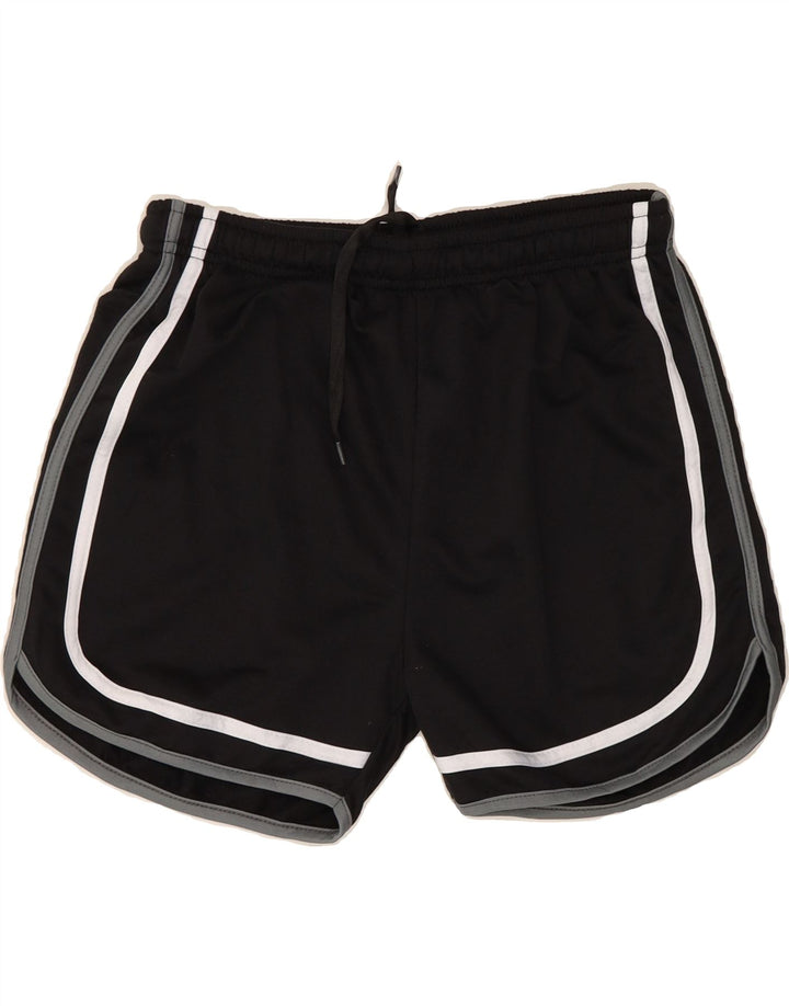 CHAMPION Womens Sport Shorts UK 14 Large  Black Vintage Champion and Second-Hand Champion from Messina Hembry 
