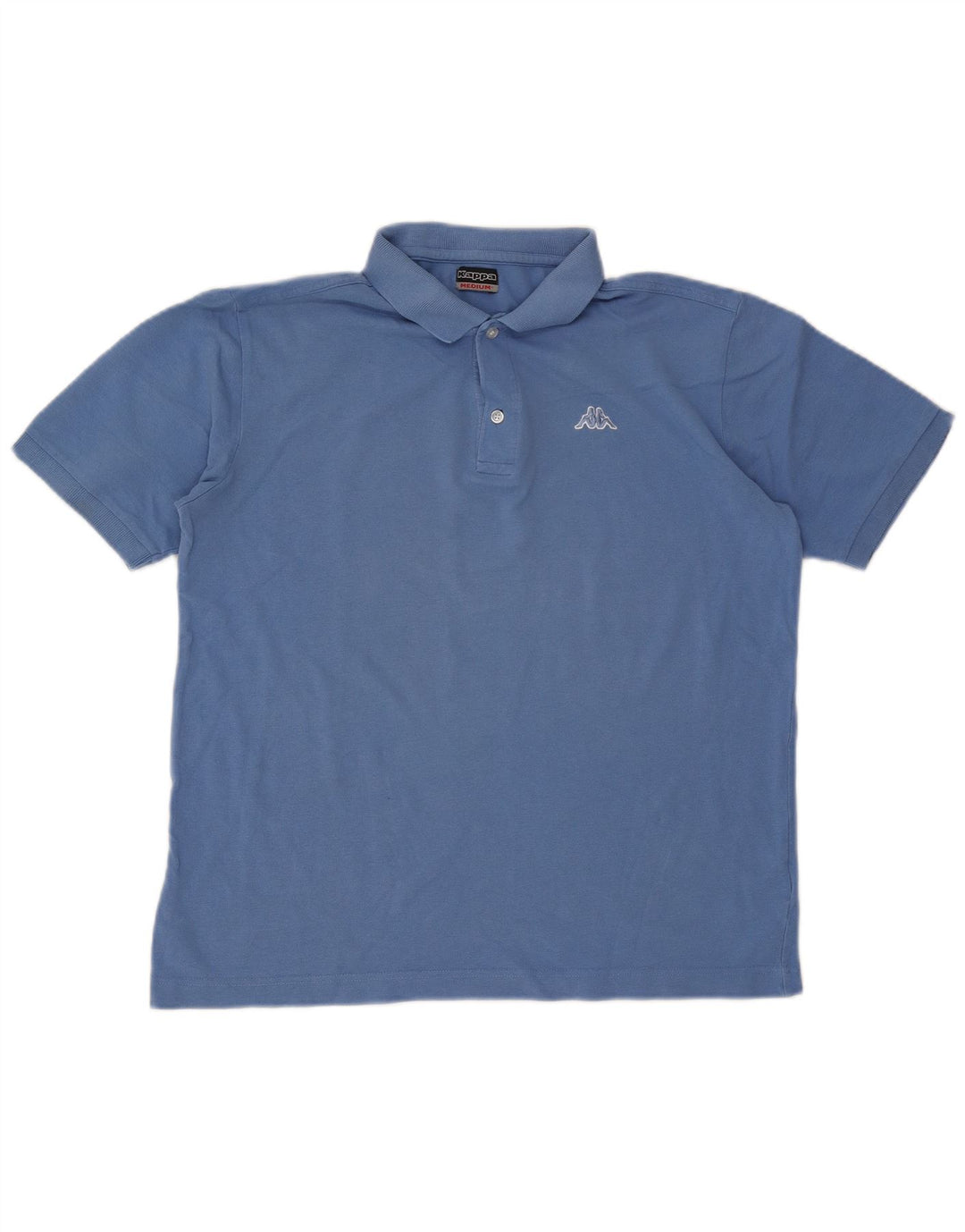 Polo Kappa Uomo Blu Medio in cotone