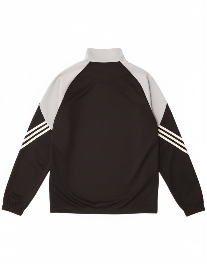 Adidas Uomo Climalite Pullover Tuta Top Colore Nero Medio