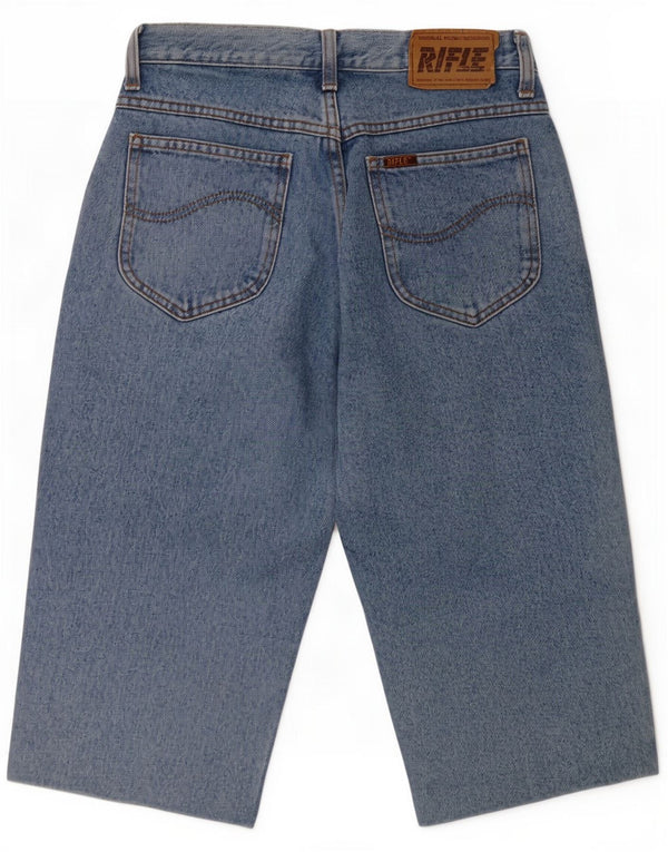 Pantaloncini di jeans da uomo Rifle piccoli W29 in cotone blu