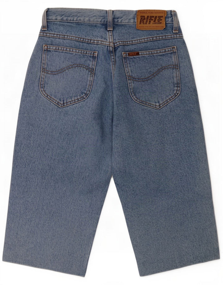 Pantaloncini di jeans da uomo Rifle piccoli W29 in cotone blu