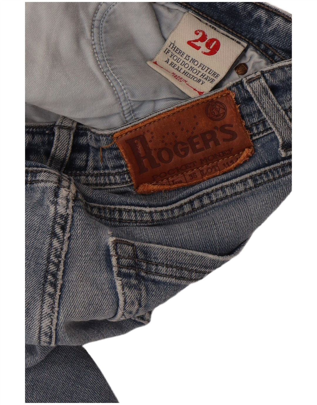 Jeans slim da uomo Roy Rogers W29 L32 cotone blu