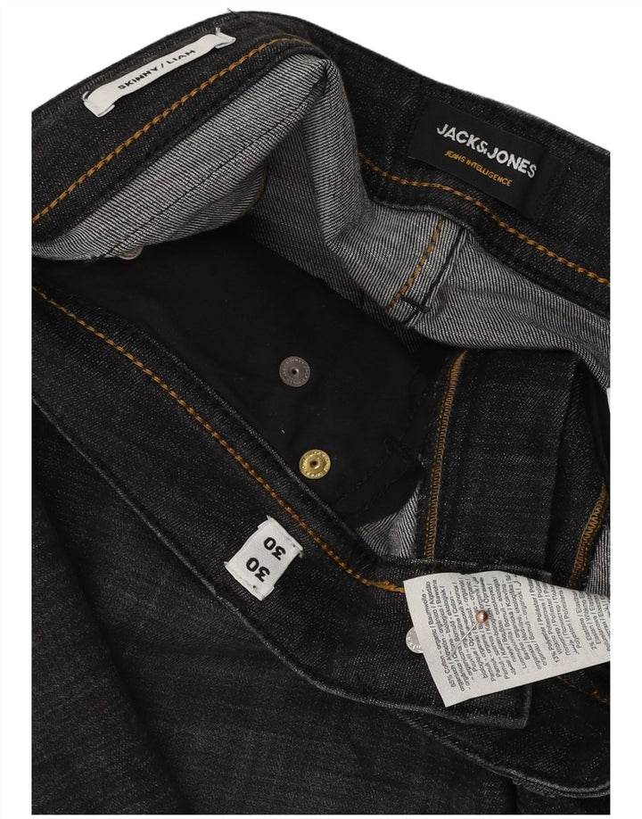 Jeans skinny Liam da uomo Jack & Jones W30 L30 cotone grigio