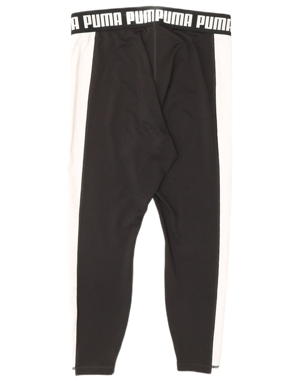 Leggings grafici da donna Puma UK 16 grandi sportivi in poliestere nero
