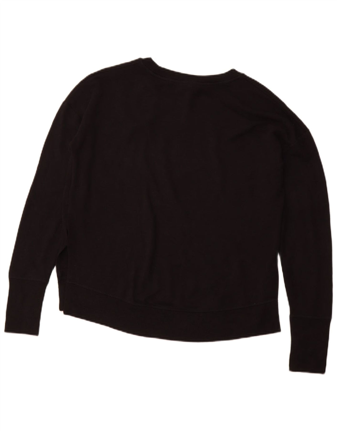 ATHLETA Felpa da donna vestibilità ampia maglione uk 10 piccolo nero modal
