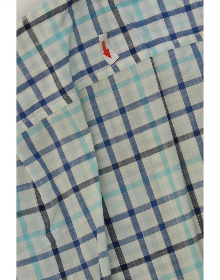 Camicia da uomo Nautica vestibilità classica in cotone a quadri blu medio