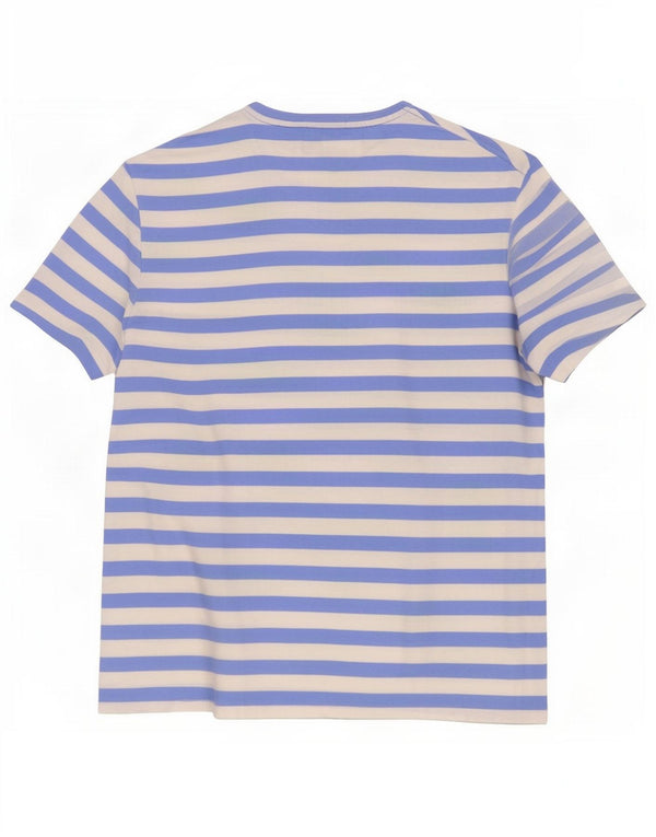 Polo Ralph Lauren T-shirt slim fit personalizzata da uomo Top a righe blu medio