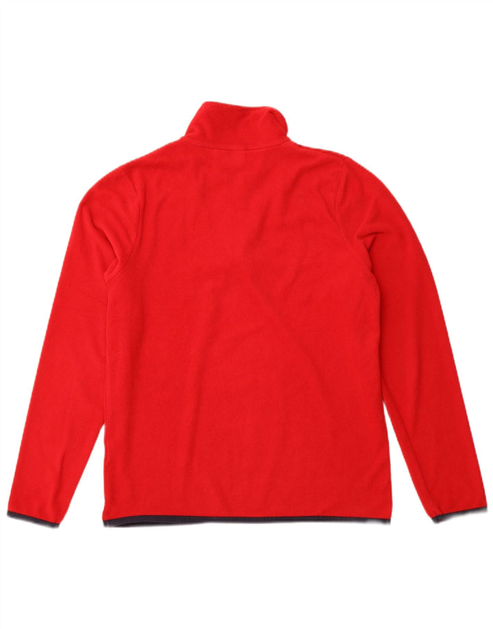 Maglione in pile da bambino LOTTO con zip e collo 15-16 anni XL Rosso