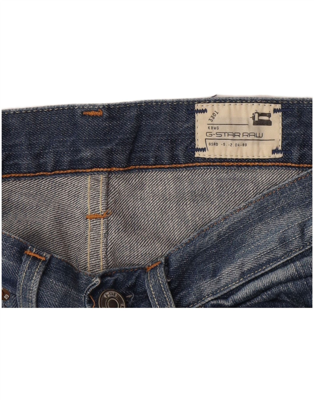 Jeans dritti da uomo G-Star 3301 W33 L33 Blu