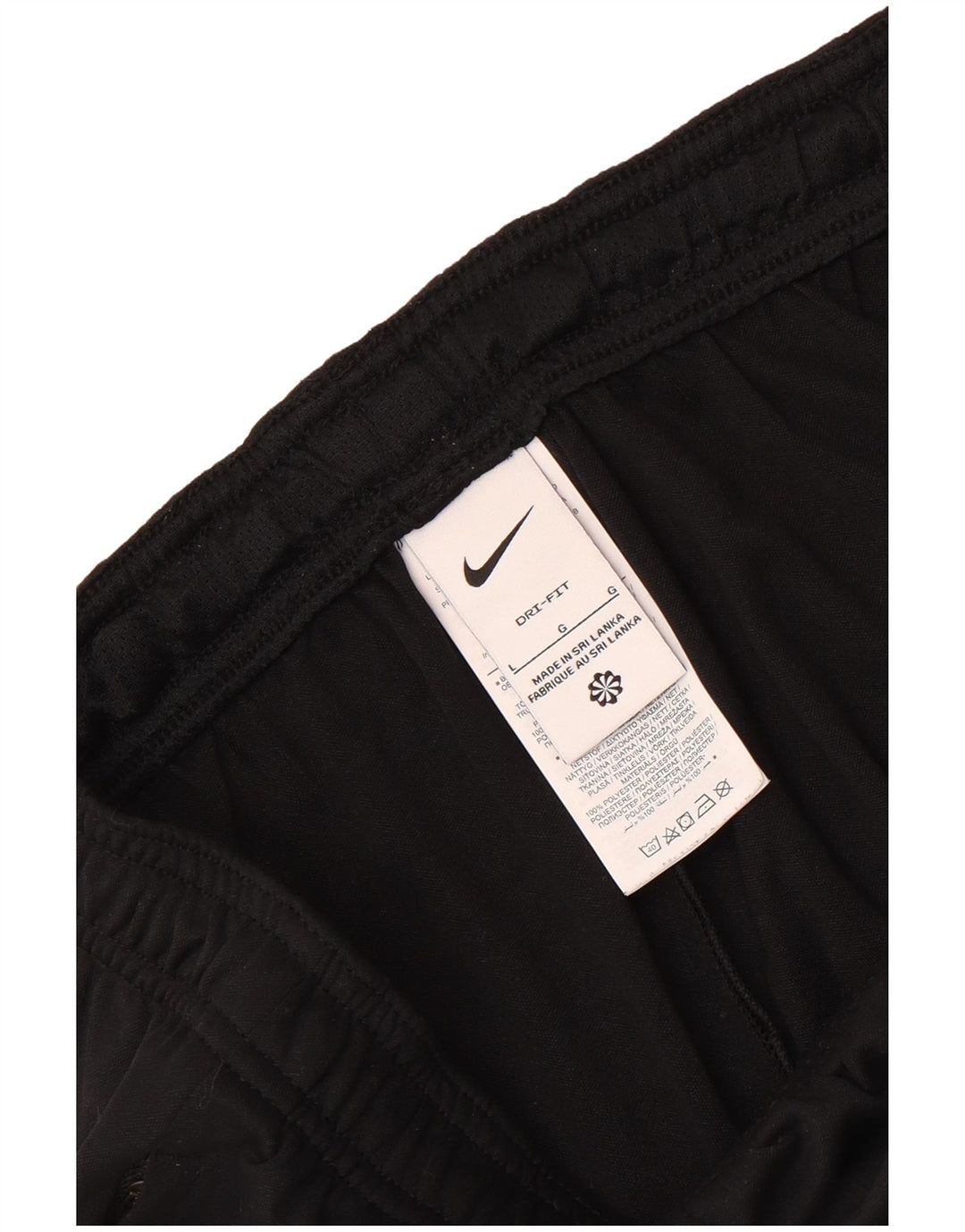 Pantaloni da tuta Nike Dri Fit da uomo, grandi, in poliestere color block nero