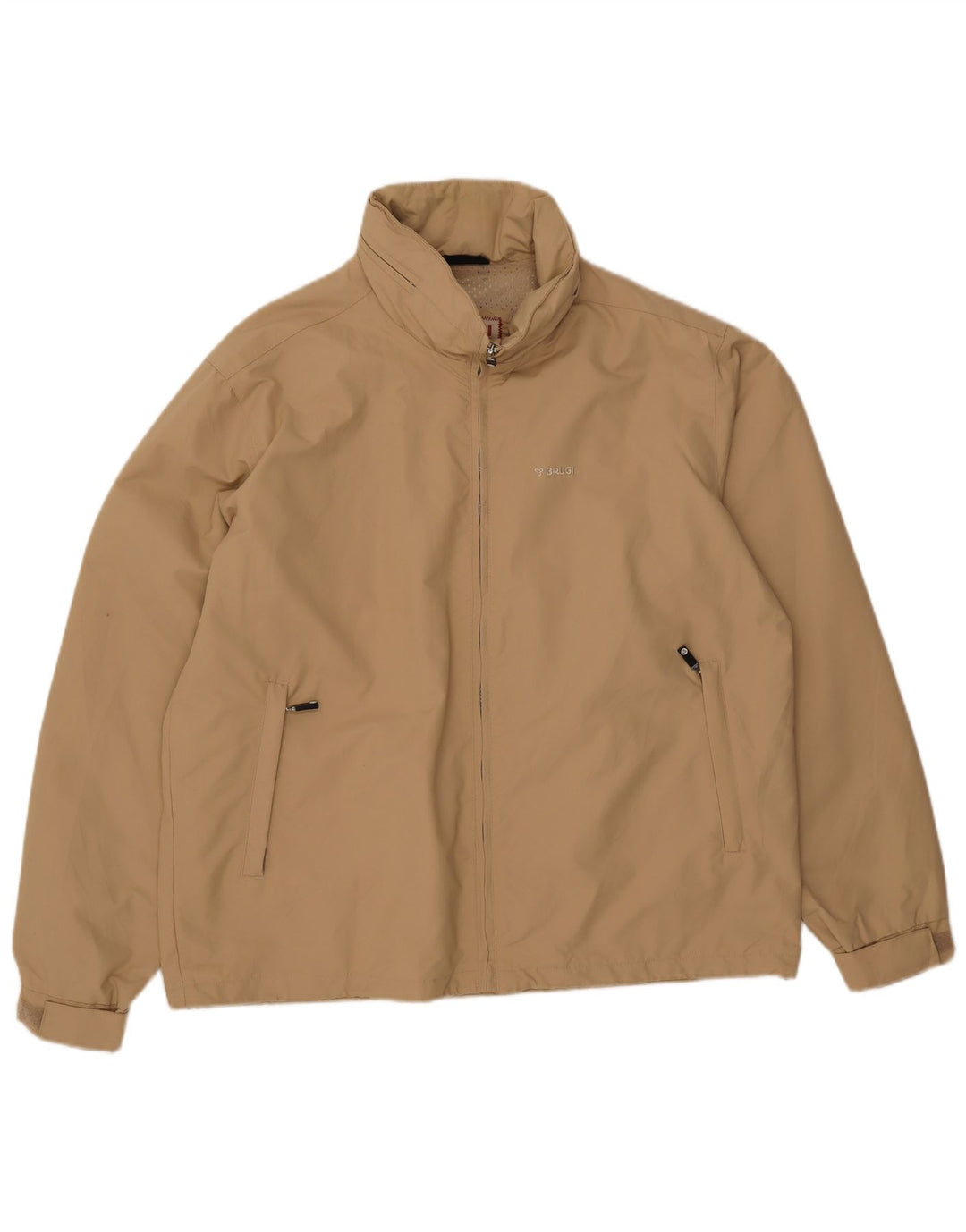 Bomber con cappuccio da uomo Brugi UK 44 2XL Nylon beige
