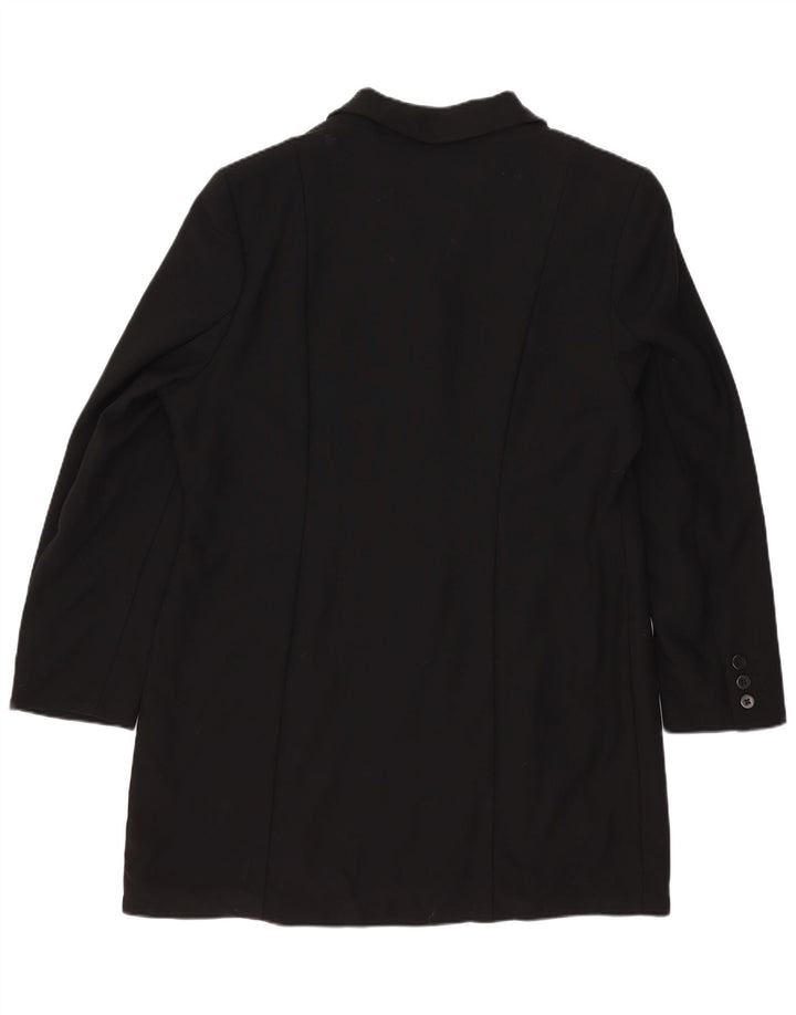 Cappotto da donna Marks & Spencer UK 16 Large Black New Wool