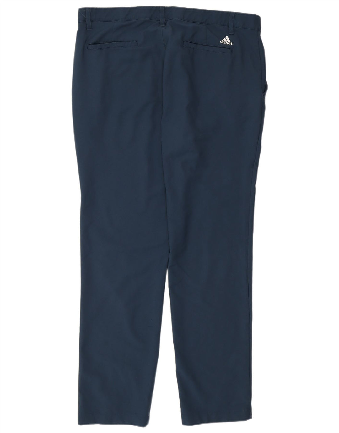 Pantaloni chino slim da uomo Adidas W36 L32 poliestere blu navy
