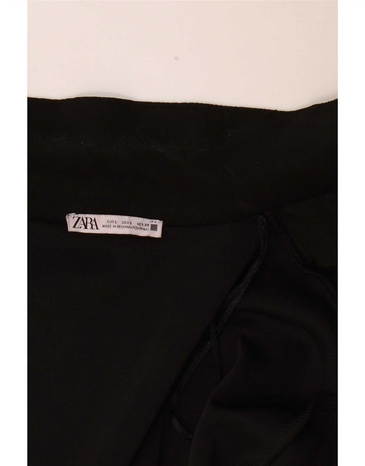 Cappotto aperto da donna Zara UK 16 grande nero