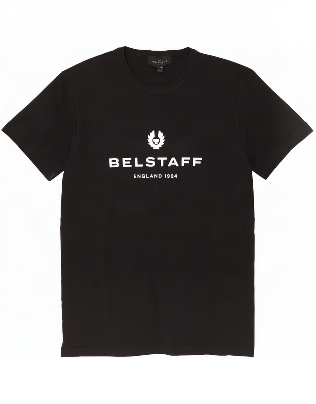 T-shirt grafica da uomo Belstaff Top grande in cotone nero