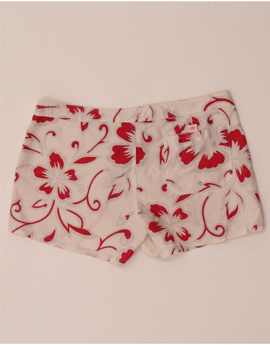 Pantaloncini da bagno da donna Sundek US 8 Poliestere floreale bianco medio