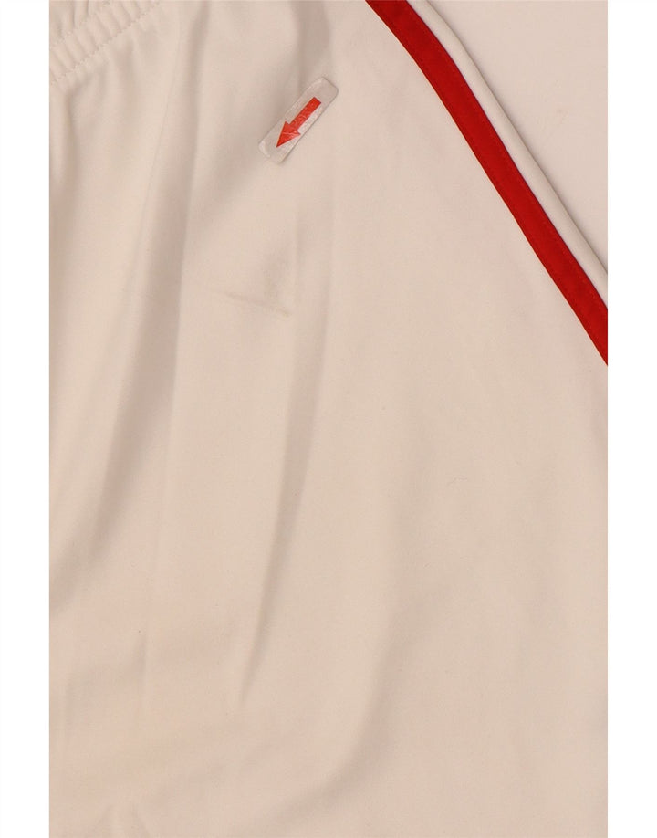Pantaloncini sportivi Adidas da uomo AC Milan, grandi, in poliestere color block bianco