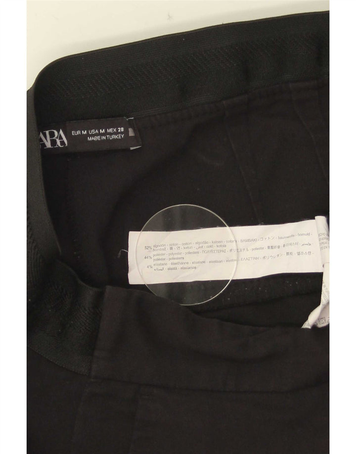 Pantaloni chino slim da donna Zara medi W28 L26 cotone nero