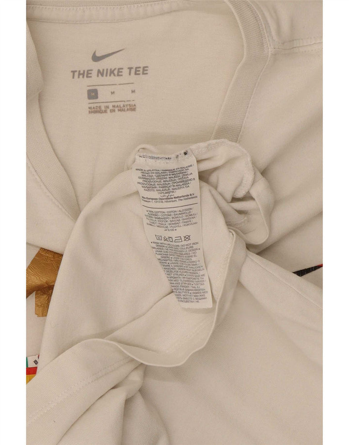 T-shirt grafica da uomo Nike Top in cotone bianco medio