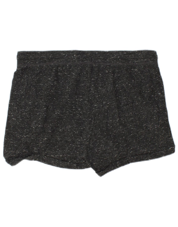 Pantaloncini sportivi da donna Jack Wills UK 8 piccoli poliestere screziato nero