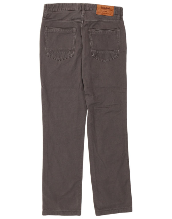 Pantaloni casual dritti da uomo Timberland W29 L29 cotone grigio