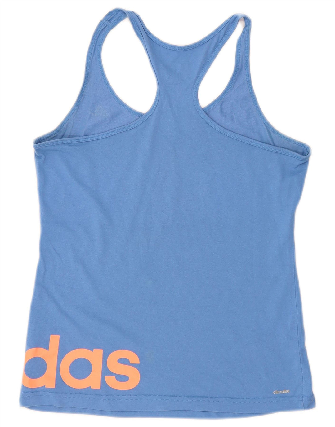 Canottiera grafica Adidas Climalite da donna UK 12/14 Blu medio