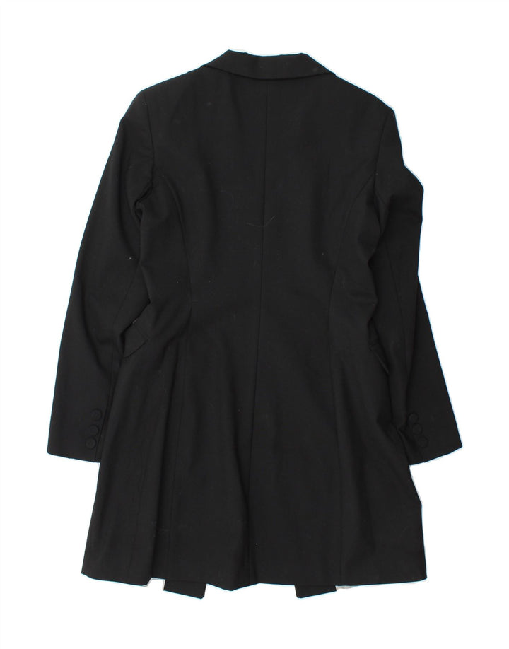 ANDREA MARE Womens Overcoat UK 10 Small Black Vintage Andrea Mare and Second-Hand Andrea Mare from Messina Hembry 