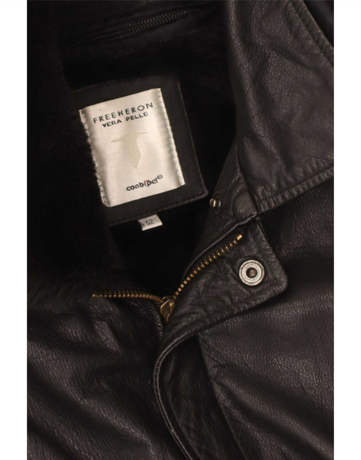 Giacca In Pelle Uomo Conbipel IT 52 Large Nera