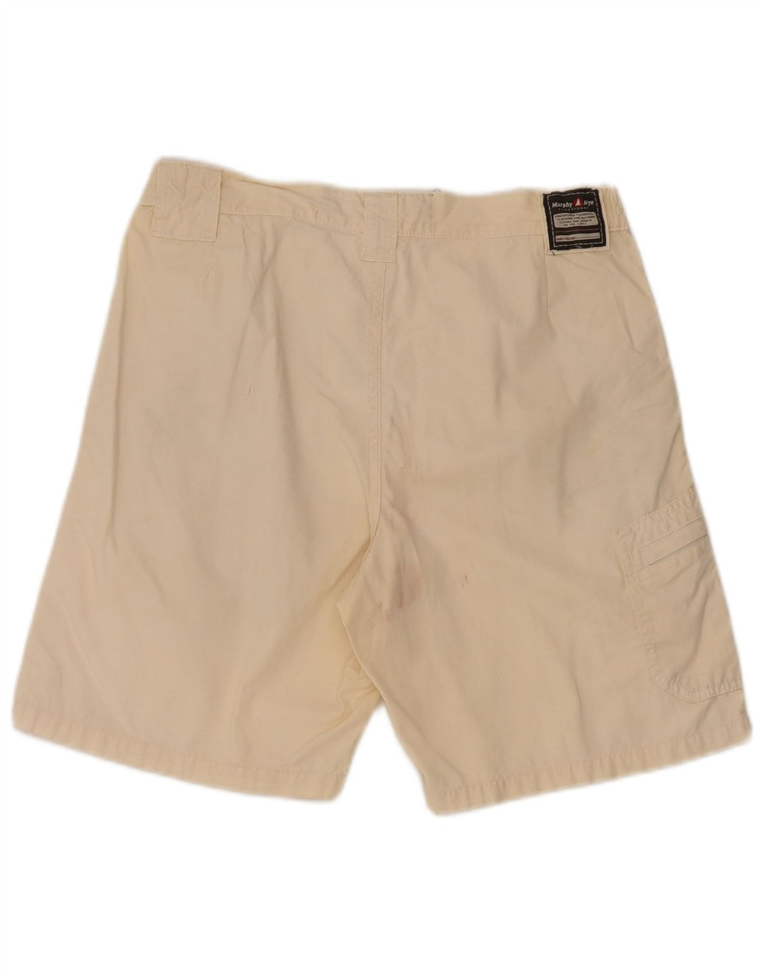 Pantaloncini cargo da uomo Murphy & Nye W33 cotone bianco sporco medio