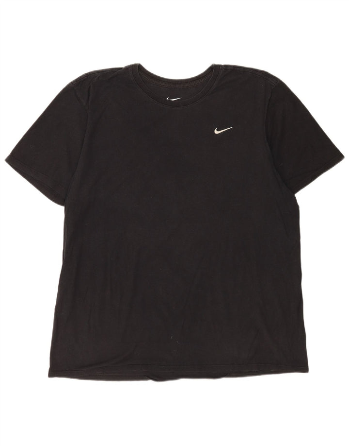 T-shirt Nike da uomo dal taglio atletico, XL, in cotone nero