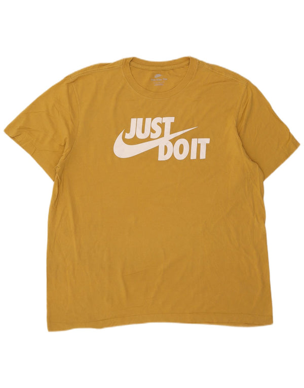 T-shirt grafica da uomo Nike Top XL gialla